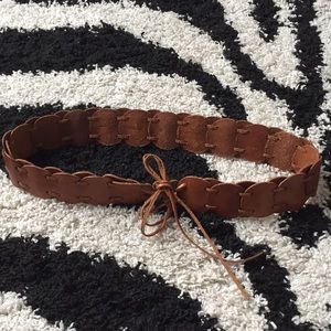 Vintage Bohemian Fossil Leather belt